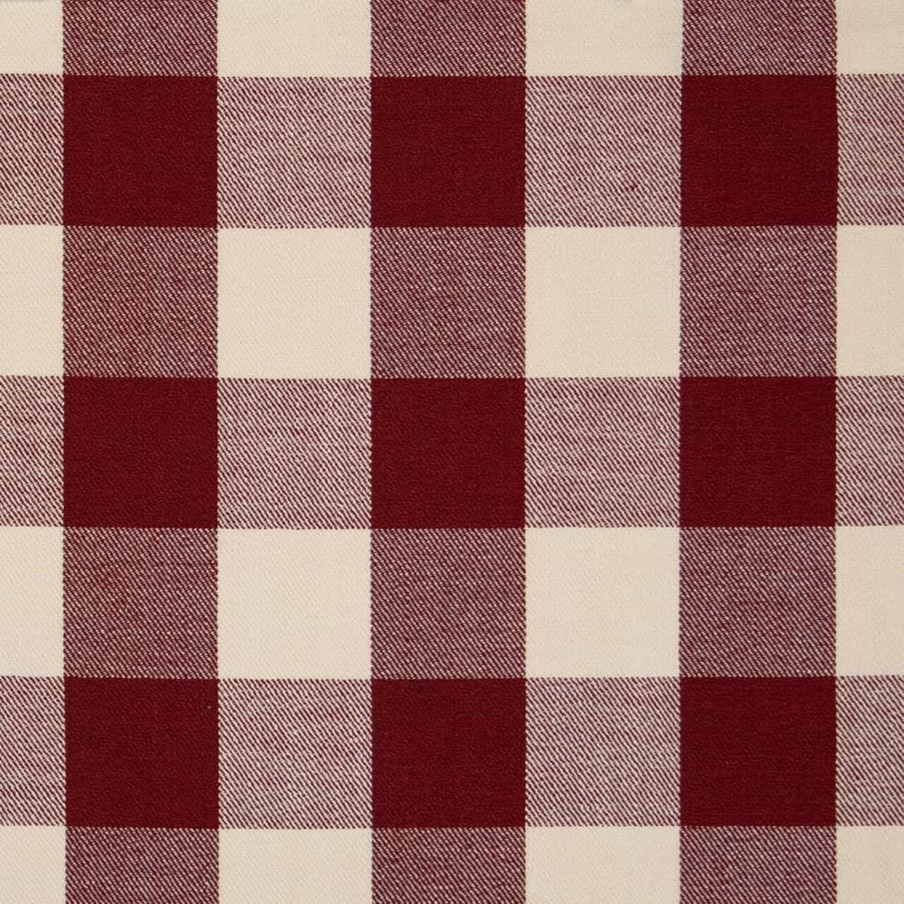 Buffalo Crimson - Red & Burgundy Check & Houndstooth,Plaid Upholstery Fabric 54 Inches"